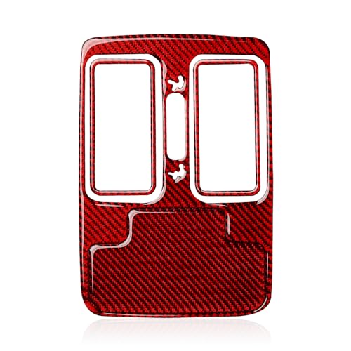 Image of Car Rear A /C Air Outlet Vent Decals for 2011-2024 Dodge Durango Accessories Carbon Fiber Stickers