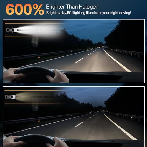 Rcj H11 Bulbs, H8/H9/H16 Fog Light 6000K Cool White thumb #1