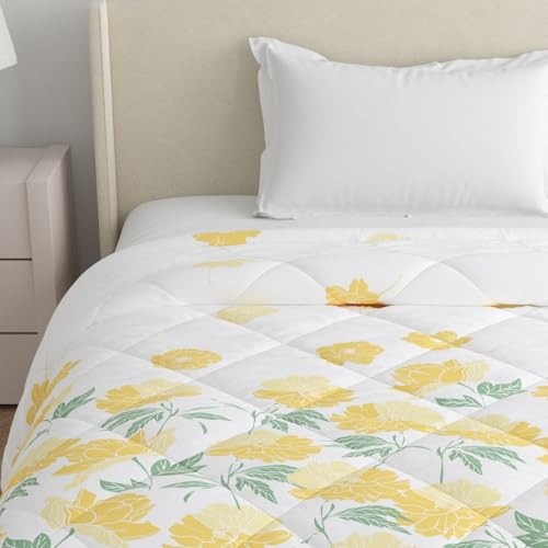 Image of Home Ecstasy 100% Cotton Comforter for Single Bed | 150 GSM