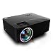 Wsky T21 1500 Lumens LCD LED Portable Video Projector, Multimedia Home Theater Projector, Support 3D HD 1080P for Outdoor Movie Night, iPhone, DVD Player, TV Box and HD Games with Free HDMI Cable!