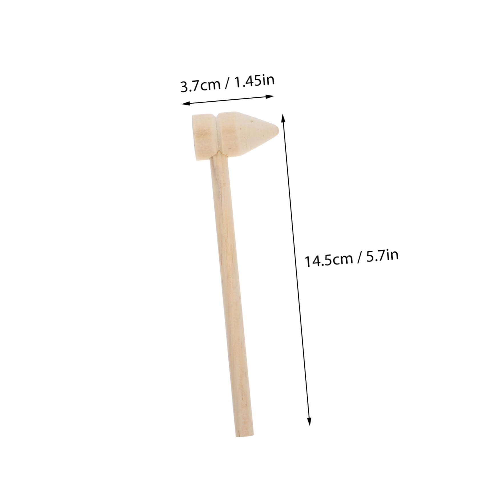 Gogogmee 5pcs Kids Wooden Hammer Toy Set Mallets for Toddlers Educational Tool for Kids Handheld Portable Safe