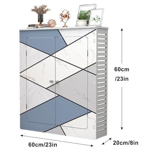 Cache-radiateur et plinthe design en PVC imperméable avec armoire intégrée - 4
