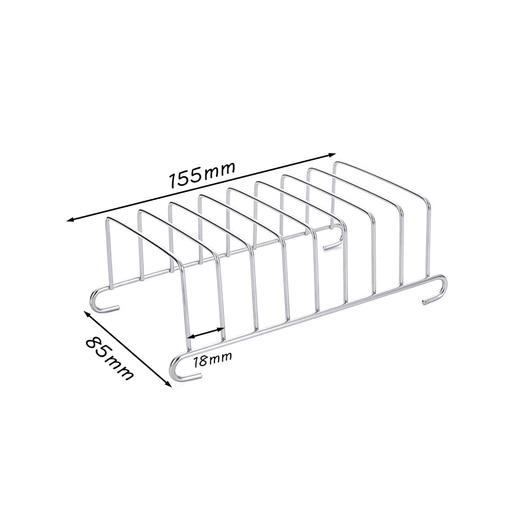 Toastständer Edelstahl 2 Stücke Toast Rack Brothalter Brotregal Toast Aufbewahrungsregal Toast Servieren Brotregal Toasthalter 304 Edelstahl Serviettenständer für Toast