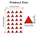 SagaSave Self-Adhesive Removable Labels, Waterproof PVC Labels Sticker, Brightly Colored Stickers for Office, School, and Files Map Price Tags, Red, Triangle 228 per Pack
