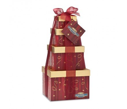 Ghirardelli Holiday Chocolate Tower, Winter Whishes, 1.75 Pound