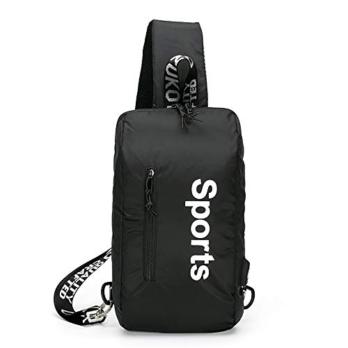 Sacoche Homme Bandouliere, Multi-Fonctionne Portable Sling Bags avec Port de Charge USB Casual Sacs À Bandoulière, pour Hommes Femmes Voyage À L'extérieur Cover