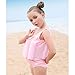 Lemandii One-Piece Children Buoyancy Swimsuit Swim Vest Detachable Float Swimwear, Perfect for Kids or Baby Learn to Swimming (Pink, S)