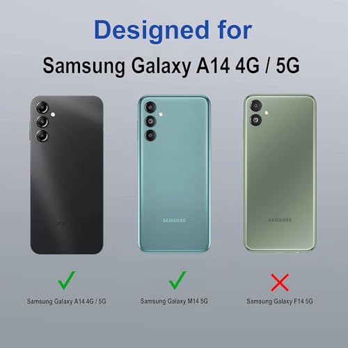 Image of Shockproof Case for Samsung Galaxy A14 4G / A14 5G | Full Camera Protection | TPU Flexible Back Cover for Samsung Galaxy A14 4G / A14 5G (Steel Blue)