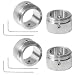 Produktbild HUAREW 304 Edelstahl Heizungsventil adapter M30x1,5 Heizkörperthermostat-Adapter, Heizkörperventil Thermostatkopf mit den Streifen mit Sechskantschlüssel für RA/RAV/RAVL Ventile(4 Stück)