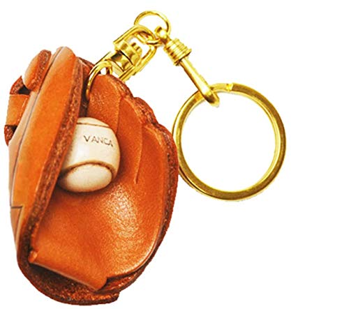 Porte-clés gant de baseball cuir japonais Vanca Craft souvenir keyring sport