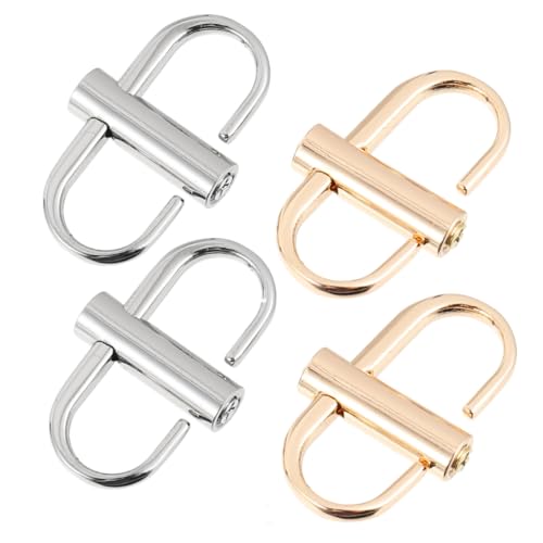 OSALADI 4pcs Metal Buckle Chain Strap Adjustment Buckles Screw Fastening Accessories for Bag Strap Control with Hard Structure Design
