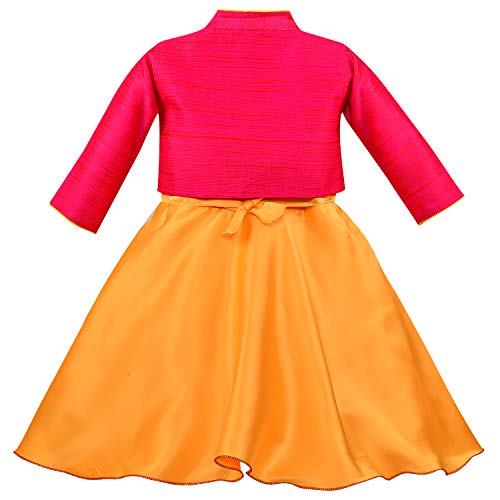Image of Wish Karo Baby Girls Frock Dress with Jacket-(fe2911)