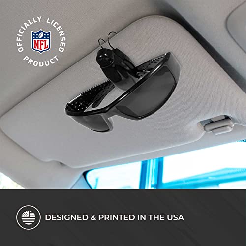 Siskiyou Nfl Unisex Black Chrome Sunglasses And Black Visor Clip Bundle, Game Day Fan Gear Accessories (Pittsburgh Steelers - #TOP4