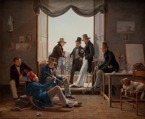 Peinture sur Toile Constantin Hansen Grand Tableau Deco Murale Chambre 60x90