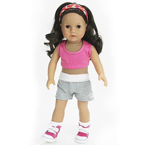 image for Sophia's Athletic Sports Set Includes Sports Bra, Shorts, Crew Socks a