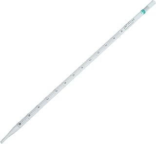 Celltreat 229232 Serological Pipet, Sterile, 2mL Capacity, Bulk Packed/Bag (Case of 800),Green