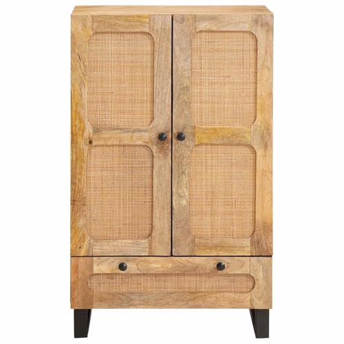 Meuble de rangement bois de manguier pour optimiser les petits salons