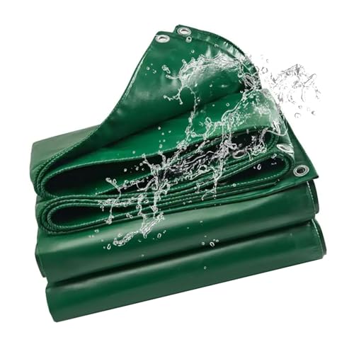 Toldo impermeable textil con argollas antidesgarro verde 2