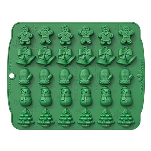 Weihnachts-Ausstechformen aus Silikon, lebensmittelecht, nicht Weihnachtsformen, leicht zu lösen, wiederverwendbar, sichere Ausstechform, antihaftbeschichtet, Backformen
