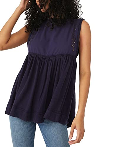 Top babydoll Bella Free People bleu pour vos sorties estivales