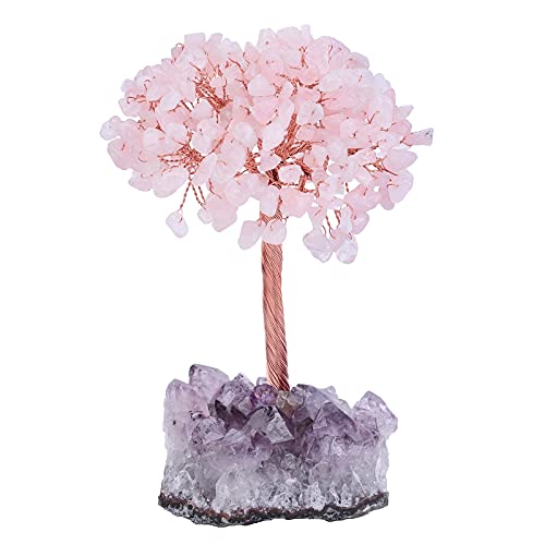 Cheungshing Heilkristalle Geldbaum mit natürlichem Amethyst-Basis Cover