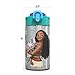 Zak Designs Moana 15.5oz Stainless Steel Kids Water Bottle with Flip-up Straw Spout - BPA Free Durable Design, Moana SS
