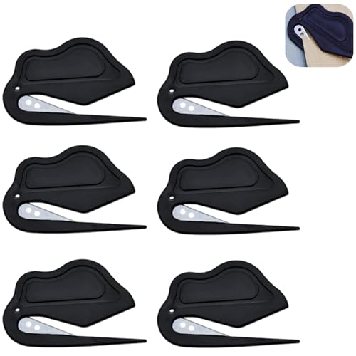 6 Pack Safety Letter Opener Concealed Blade Envelope Slitter Tool