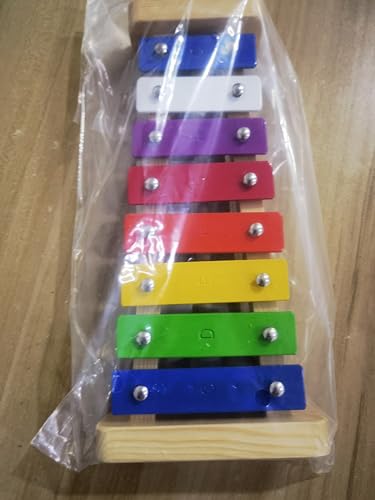 Xylophon Glockenspiel Holz Musikinstrumente für Erwachsene Kinder Mit 2 Glockenspiel Schlägel Bunt Xylophon für kinder ab 1 jahr Pädagogische Spielzeug Geschenke (8-Keys)