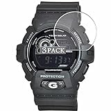 Vaxson 3-Pack Screen Protector, compatible with casio G-SHOCK GR-8900A Series -1 GR8900A-1 TPU Film Protectors Sticker [ Not Tempered Glass ]
