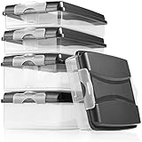 BPA-FREI UND SPÜLMASCHINENGEEIGNET – Alle Bestandteile dieses Aufschnittboxen Sets sind aus BPA-freiem, besonders robustem Kunststoff hergestellt. Zudem sind die einzelnen Teile der Kühlschrankboxen für die Spülmaschine geeignet.