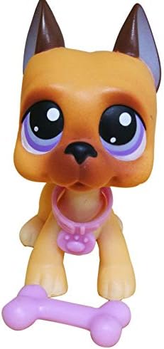 LPSOLD Old LPS Pet with Magnet Clear Peg with Accessories Toys Figure Collection Rare Girl Boy Gift (lps Great dane 244)