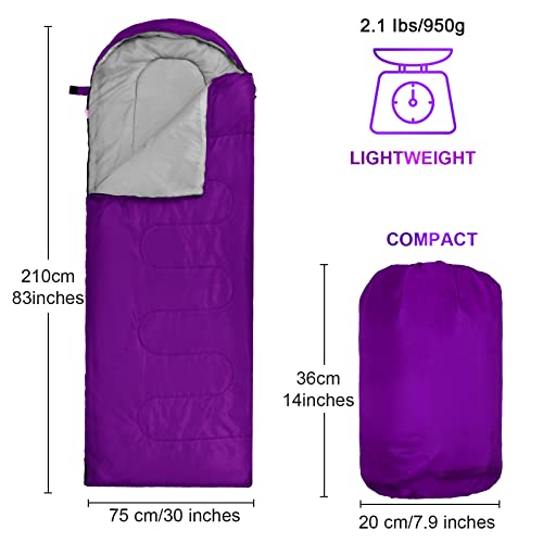 6 Pack Sleeping Bags For Adults Sleeping Bags 4 Season Warm Envelope Sleeping Bags Lightweight Waterproof Sleeping Bags With Compression Sack For Outdoor Camping Backpacking Hiking (Multicolor) #TOP3