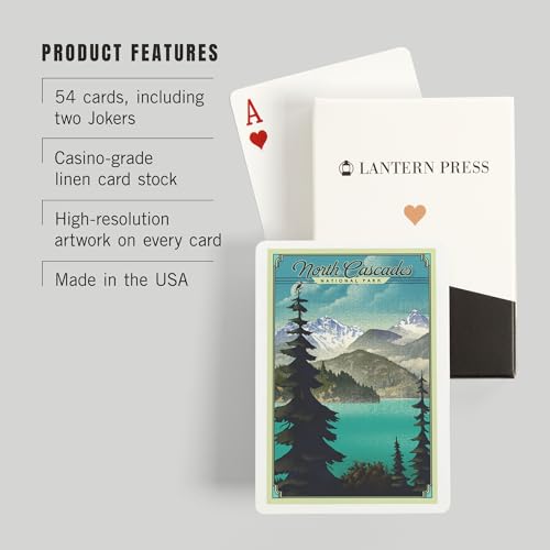 Baraja de cartas Póker North Cascades 52 piezas miniatura 3