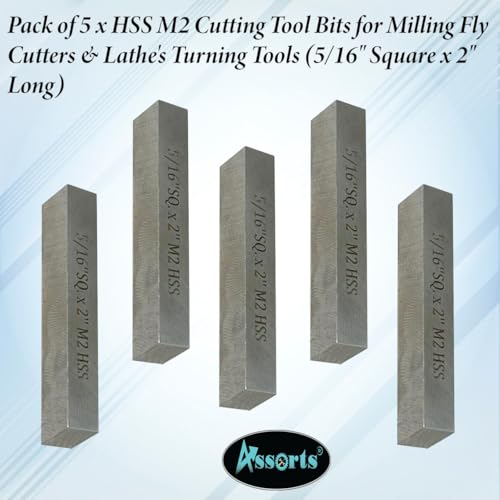 Pack de 5 puntas de herramienta HSS M2 5/16" x 2" para fresas miniatura 3