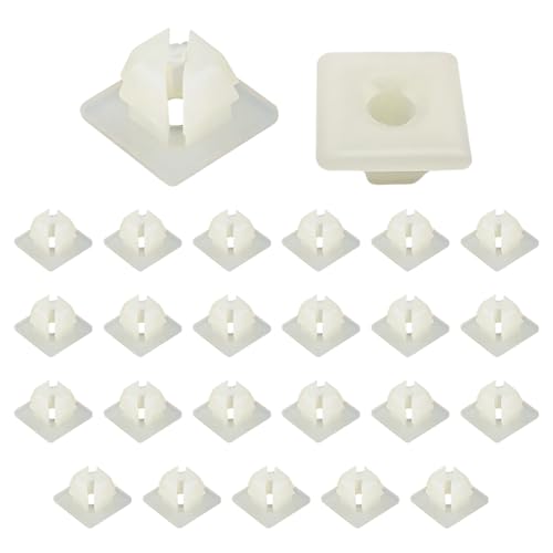 Kewucn License Plate Nylon Screw Inserts, Front and Back License Plate Nut Bracket Clip Fasteners, Nylon Screw Inserts for Securing License Plates, Universal Car Accessories (25 PCS)