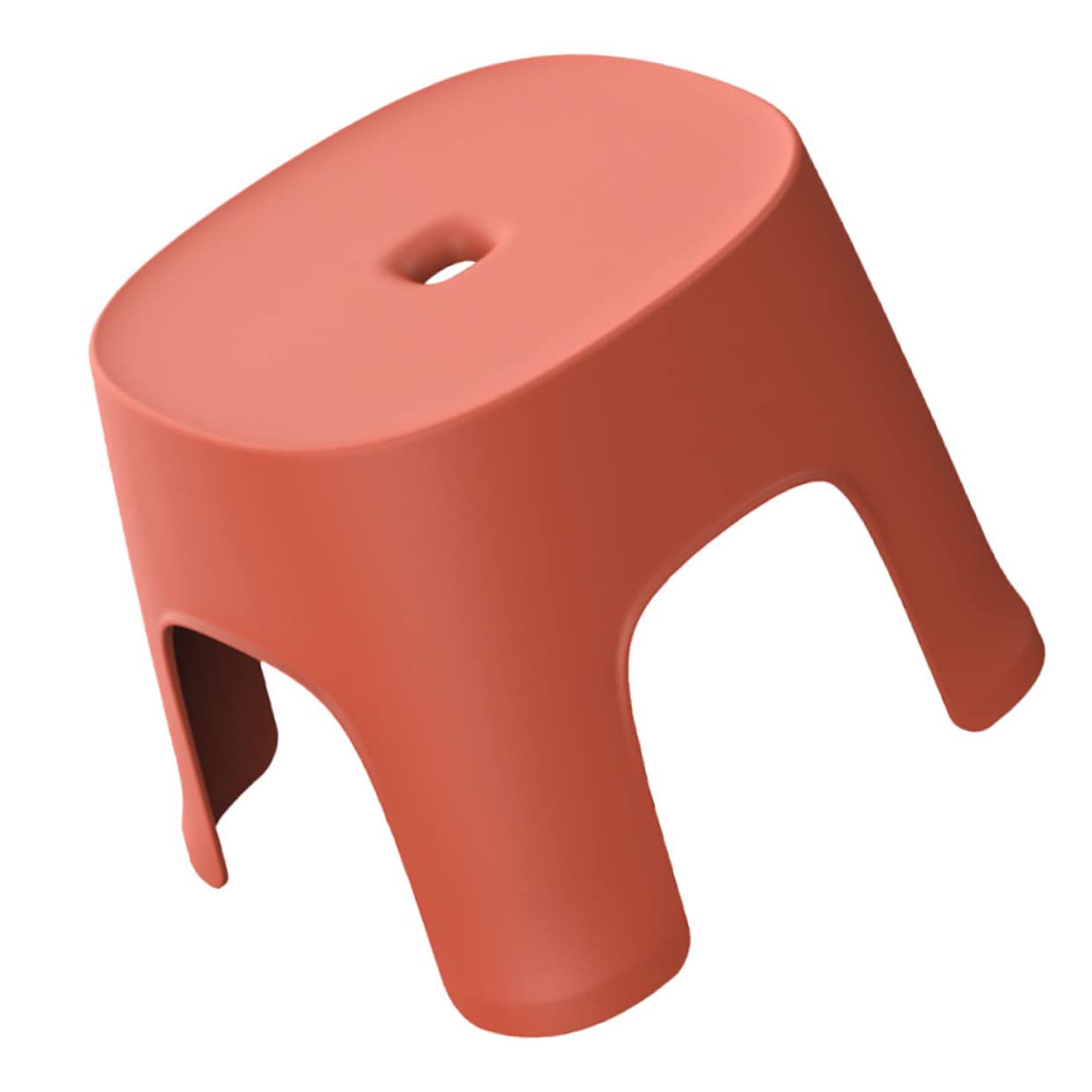 Alipis Sgabello Piccolo in Pvc Antiscivolo e Leggero per Bagno e Casa, Sgabello per Cambio Scarpe Colore Rosso, per Ragazzo Ragazza e Famiglia
