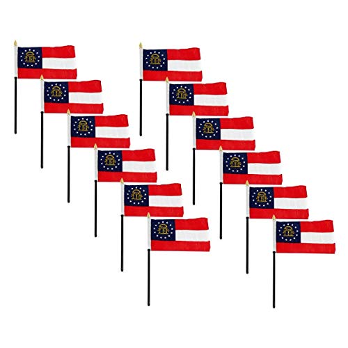 US Flag Store Georgia Flag 4 x 6 inch (12 PK)