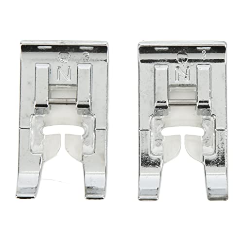 Accesorios para máquinas de coser AYNEFY 2 piezas pie prensatelas para puntada recta miniatura 6