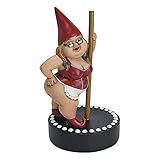  XMYNB UKETO Garten Decor Pole Tanzend GNOME, Pole Dance Zwerg Statue, Patio Dekoration Landschaft Harz Handwerk Gnomes Miniatur Fairy Figur Collectable Art Skulpturen
