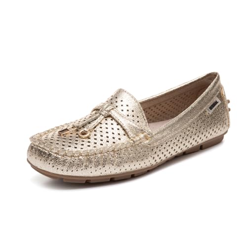 Image of Bernal Women's Non-Slip Penny Loafers - All-Day Comfort Flat Driving Shoes for Work Office & Casual Walking