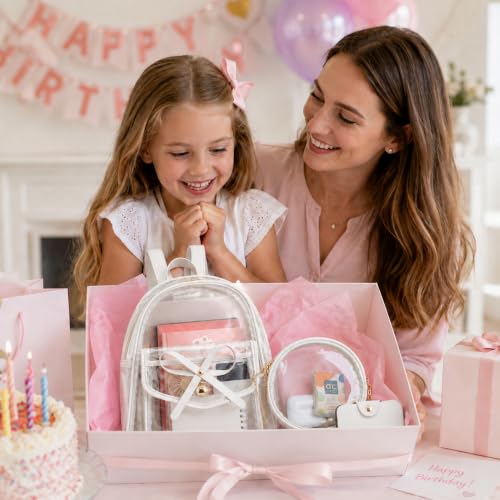 Image of I IHAYNER Girls Bowknot 3-Pieces Fahsion Leather Backpack Backpack Purse for Women Rucksack for Ladies Shoulder Bag