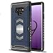 Galaxy Note 9 Case: Full Body Armor Note 9 Case: Samsung Galaxy Note 9 Card Holder/Slot - Magnetic car Mount (Blue- Note 9)
