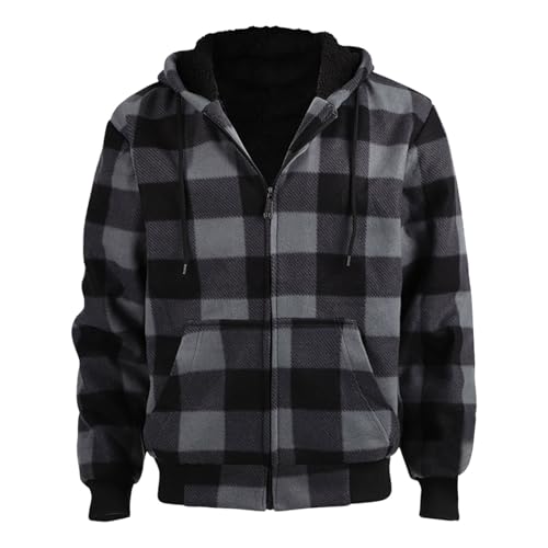 Sweat à capuche femme et sweat-shirt pour adolescentes, doublure polaire d'hiver à carreaux