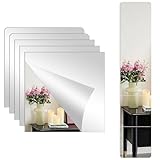 Oaioya 5 Piezas Espejos Adhesivos para Pared - Forma Cuadrada 30x30cm, Acrílico...