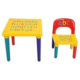 Tama?o: El tama?o de la mesa es 45 cm x 45 cm x 41 cm, y el tama?o de silla es 31 cm x 27 cm x 41 cm (incluyendo el respaldo).