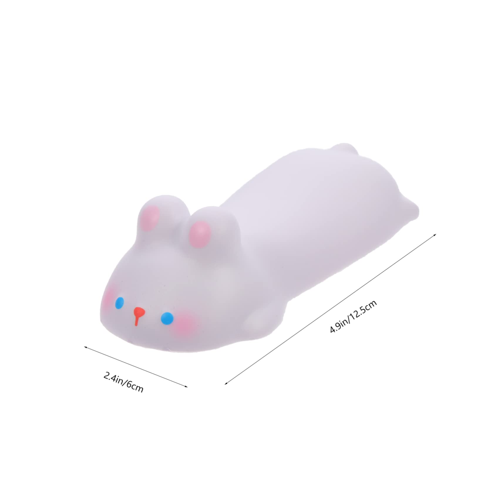 DOITOOL 5 Pezzi Fumetto di topo animale schiuma pastiglie polso riposo tappetini per il mouse Gel di topo accessori scrivania poggiapolsi ergonomico simpatico polsino bianca