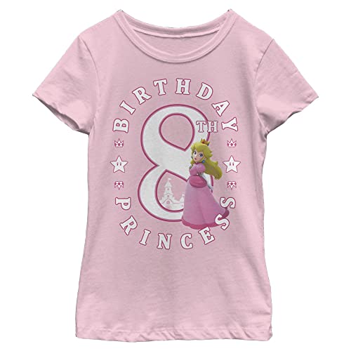 Nintendo Girl's Peach Birthday 8 T-Shirt