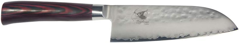 68014-1 Santoku Knife, 7-Inch, Burgundy