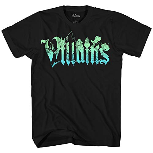 T-shirt Disney Villains en coton respirant coupe droite pour homme corpulence forte