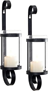 VARILANDO® Wand-Kerzenhalter Windlicht 2er-Set